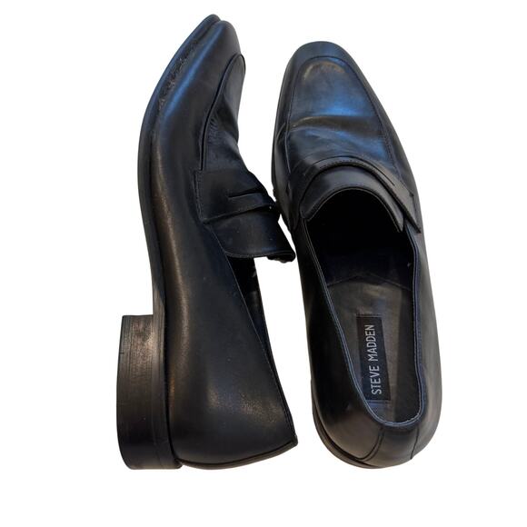 Leather Steve Madden men’s dress shoes workwear classy sz 13 - Picture 5 of 13